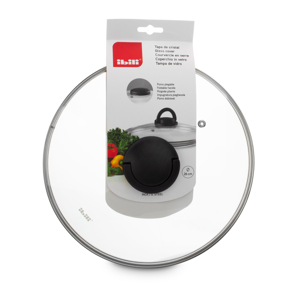 Крышка стеклянная 26см Ibili Kitchen Aids 970926