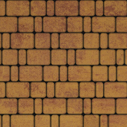 Тротуарная плитка КЛАССИКО - Листопад гладкий Каир, комплект из 3 видов плит