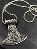 Цепь с подвеской Топор славянский оберег Гром Секира Перуна