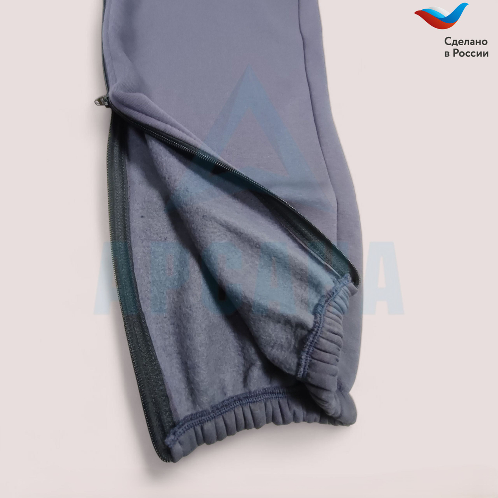 Брюки ортопедические межсезонные с расширением на всю ногу. Размер 5XL (58-60). Цвет ТЕМНО-СЕРЫЙ