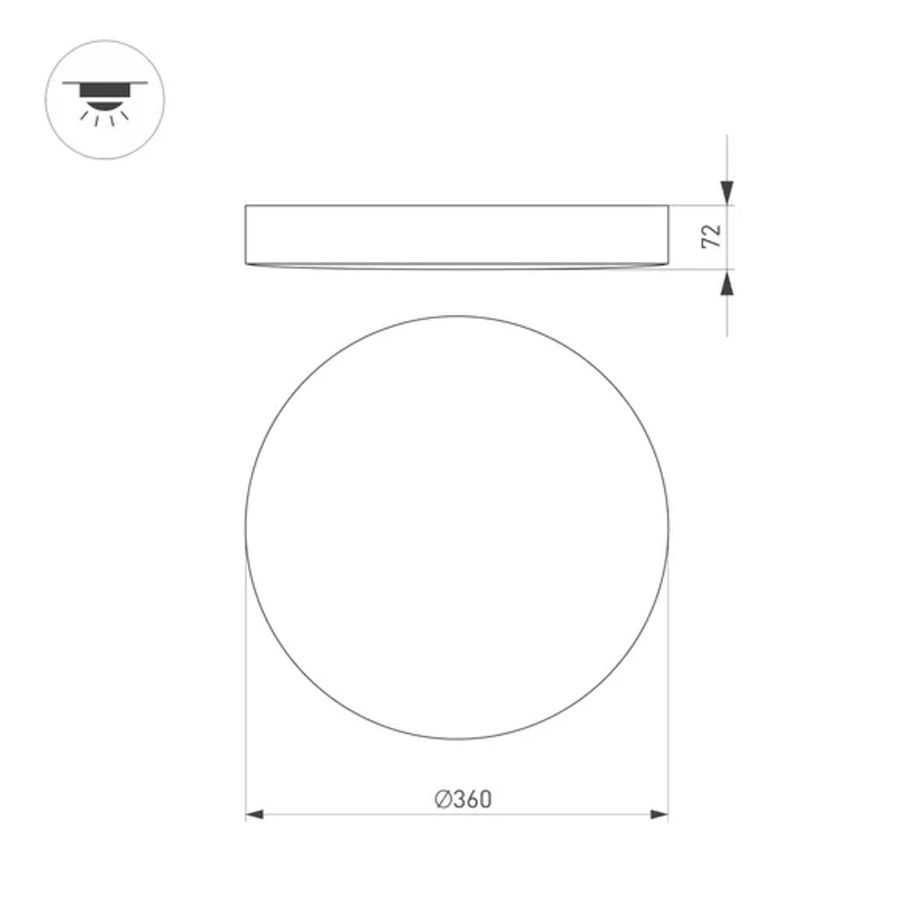 Светильник SP-FLOWER-R360-18W Warm3000 (WH, 110 deg, 230V) (Arlight, IP54 Пластик, 3 года) 049796