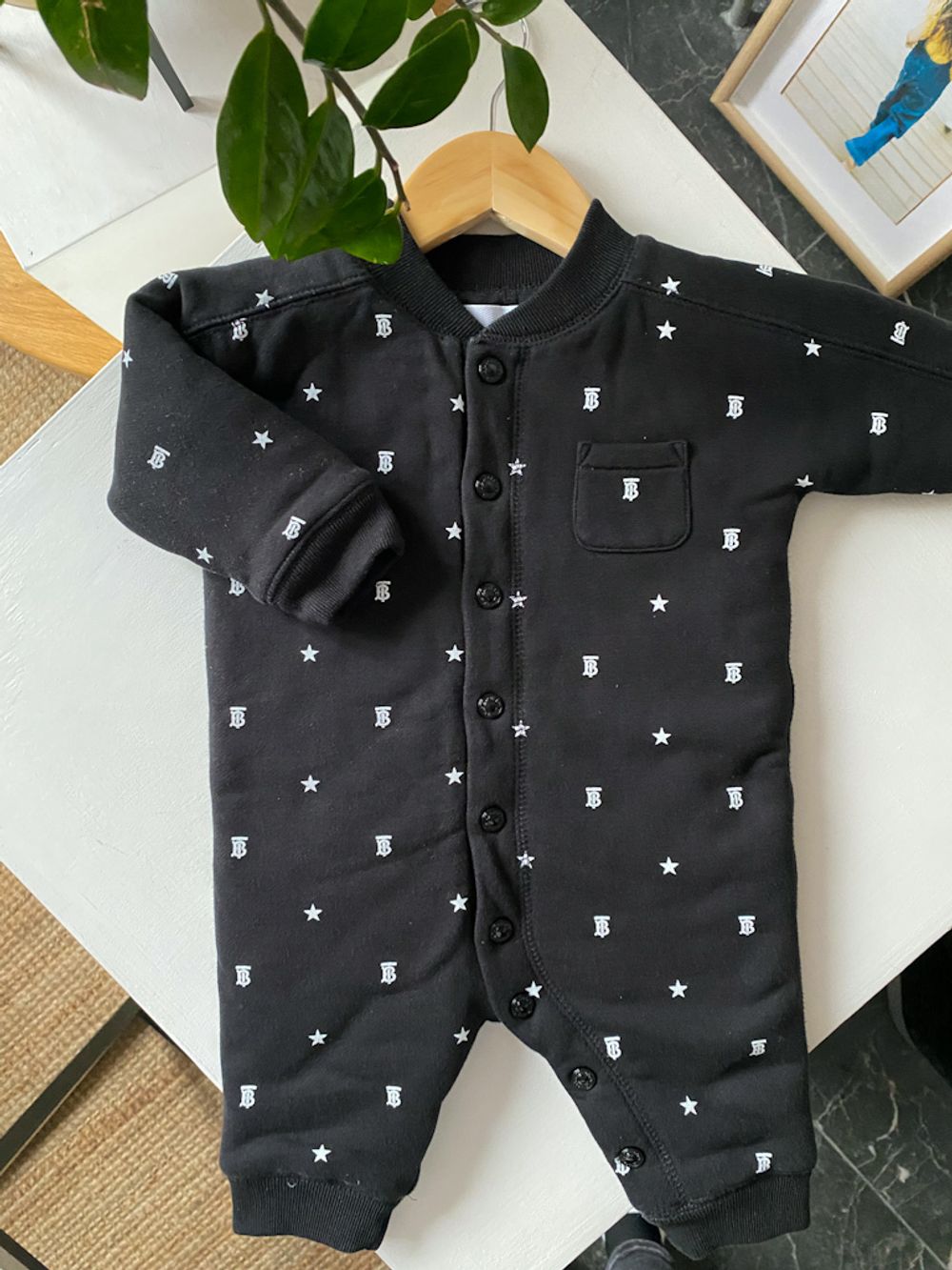 Хлопковый утепленный комбинезон Burberry, 68