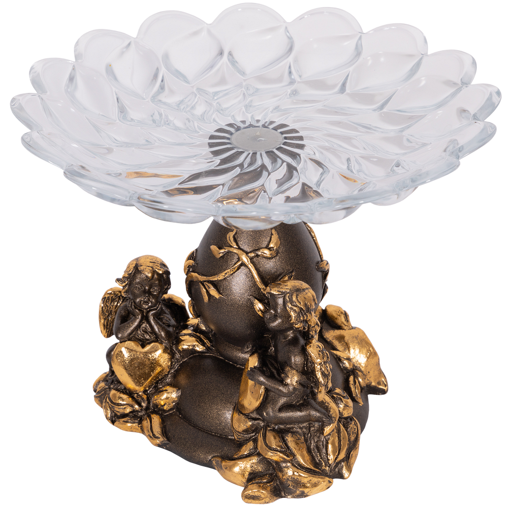 Фруктовница-конфетница Мерси Бронза