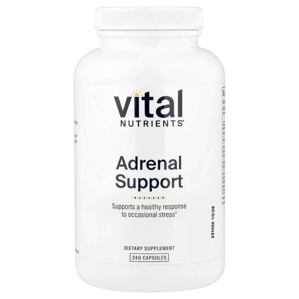 Vital Nutrients, добавка для поддержки надпочечников, 240 капсул