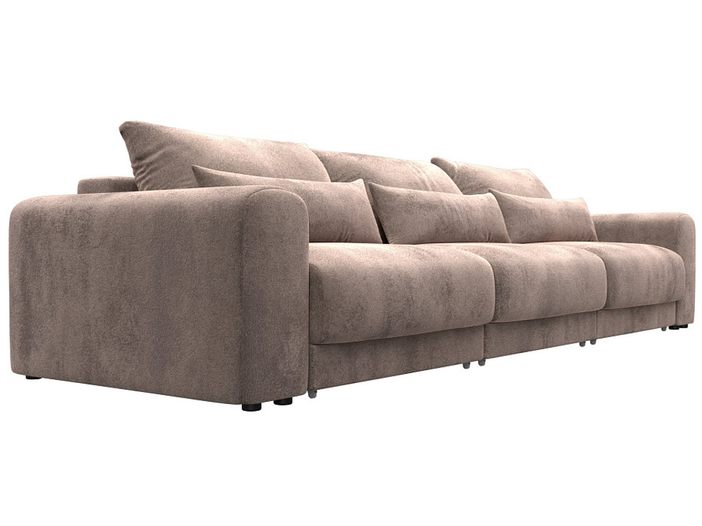 Диван прямой Лига-056 НПБ Лонг, TOWER 05 бежевый, Велюр, 129136