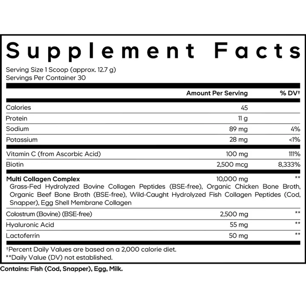 Multi Collagen Powder Colostrum Platinum 381 грамм CodeAge