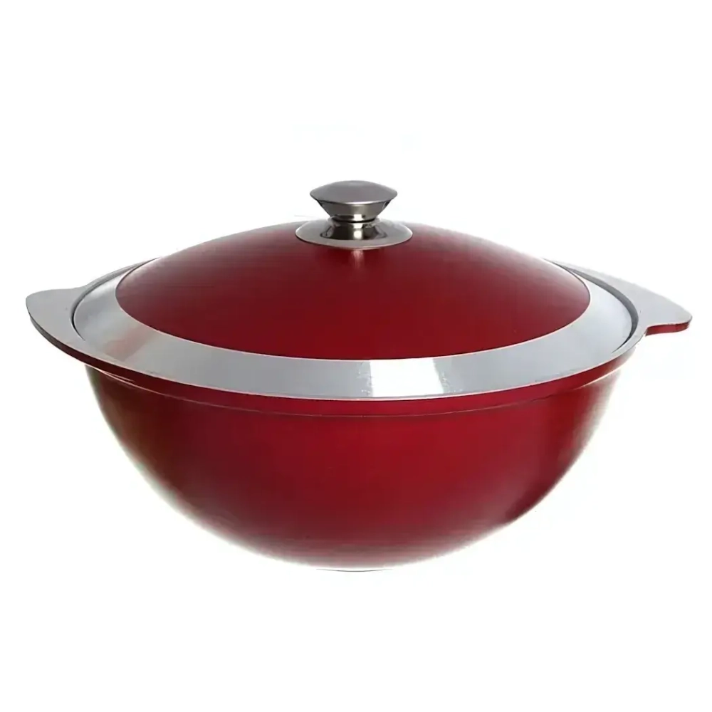Казан 4,5 л литой алюминий, бордо КМ-к46б