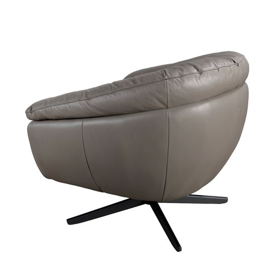 Вращающееся кресло 5138 из серой кожи Испания 