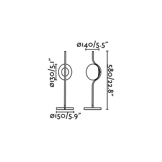 Настольная лампа Le Vita золотая