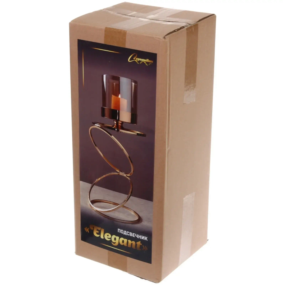 Подсвечник «ELEGANT» 41*18*18 см, Золото