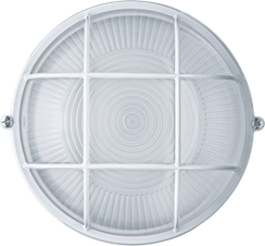 Светильник Navigator NBL-R2-60 IP54 175*175*85 круглый с решеткой белый 03420