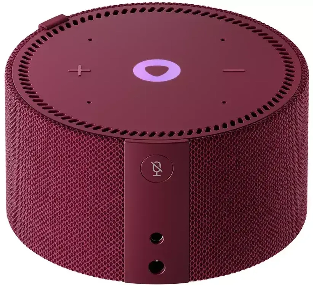 Умная колонка Яндекс Станция Мини с часами с Алисой red