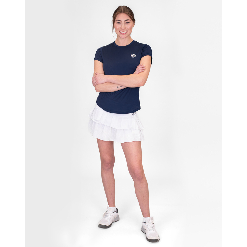 ОДЕЖДА ДЛЯ ТЕННИСА Женская, Юбка BIDI BADU CREW PLEATED SKORT .