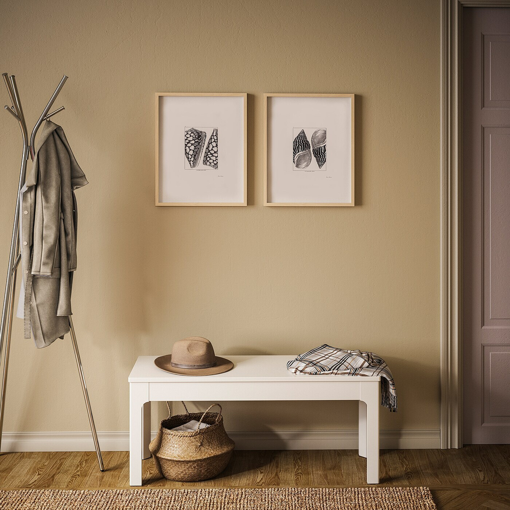 IKEA BILD  (ИКЕА БИЛД)  -  Плакат, черные раковины, 40x50 см