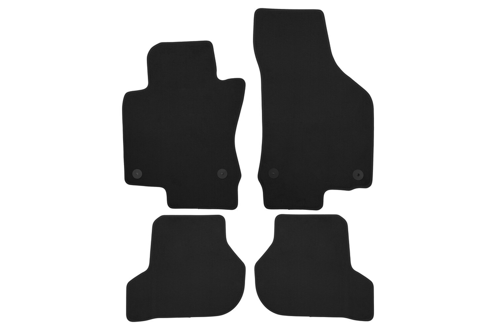 Коврики в салон для VOLKSWAGEN Jetta V АКПП 2010-2015, 2014-2018, седан, 4 шт. (текстиль) KLEVER01511401200K