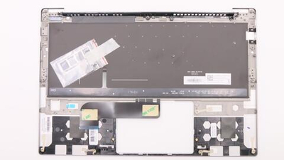 Верхняя панель с клавиатурой (топкейс) для ноутбука Lenovo Yoga S730-13IWL / IML с подсветкой, серая , раскладка - русская (5CB0S72880)