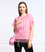 футболка Red Valentino - розовый(XR0MG13Z6GU)