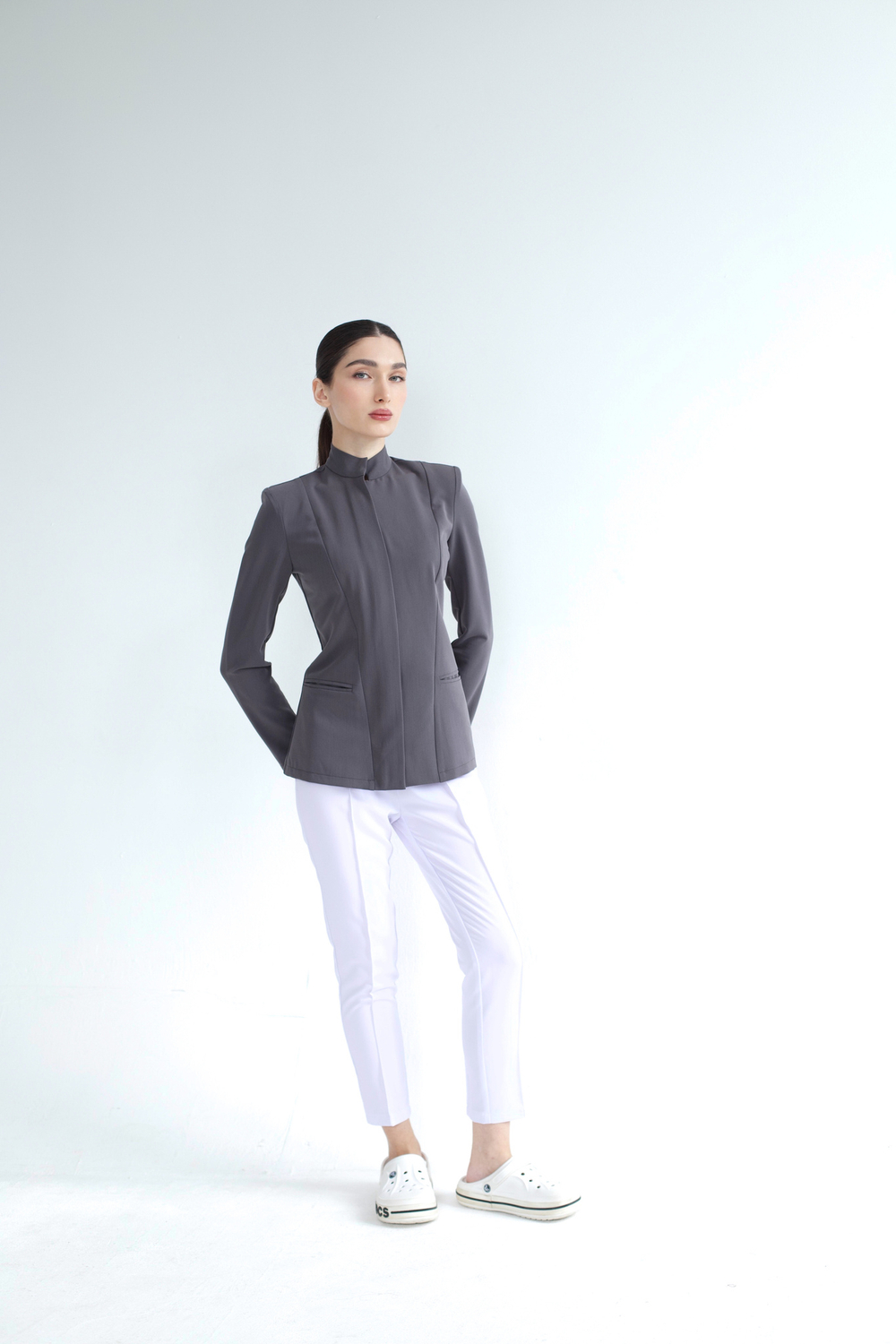 Графитовый медицинский жакет для косметолога Medici