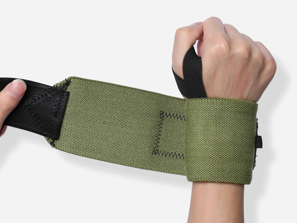 Бинты кистевые - страпы для запястья LUXIAOJUN W80 Wrist Wraps (Темно-Зеленые)