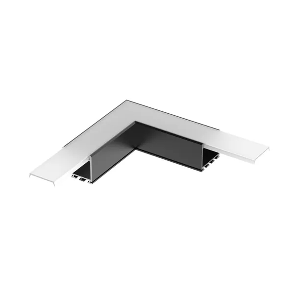 Угол PLS-LOCK-H25-L90 BLACK (с экраном MAT-L) (Arlight, Металл) 031268
