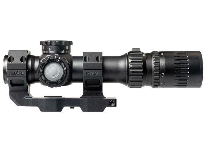 Прицел March-F 1-10x24 Shorty DR-TR1FB FFP+SFP 30мм, с кронштейном (D10SV24FDIML_P DR-TR1FB)