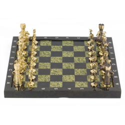 Шахматы "Римские" бронза змеевик 360х360 мм R117813
