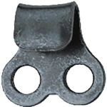 Крючок для обуви с 2 отверстиями стальной 350, старая латунь [12]