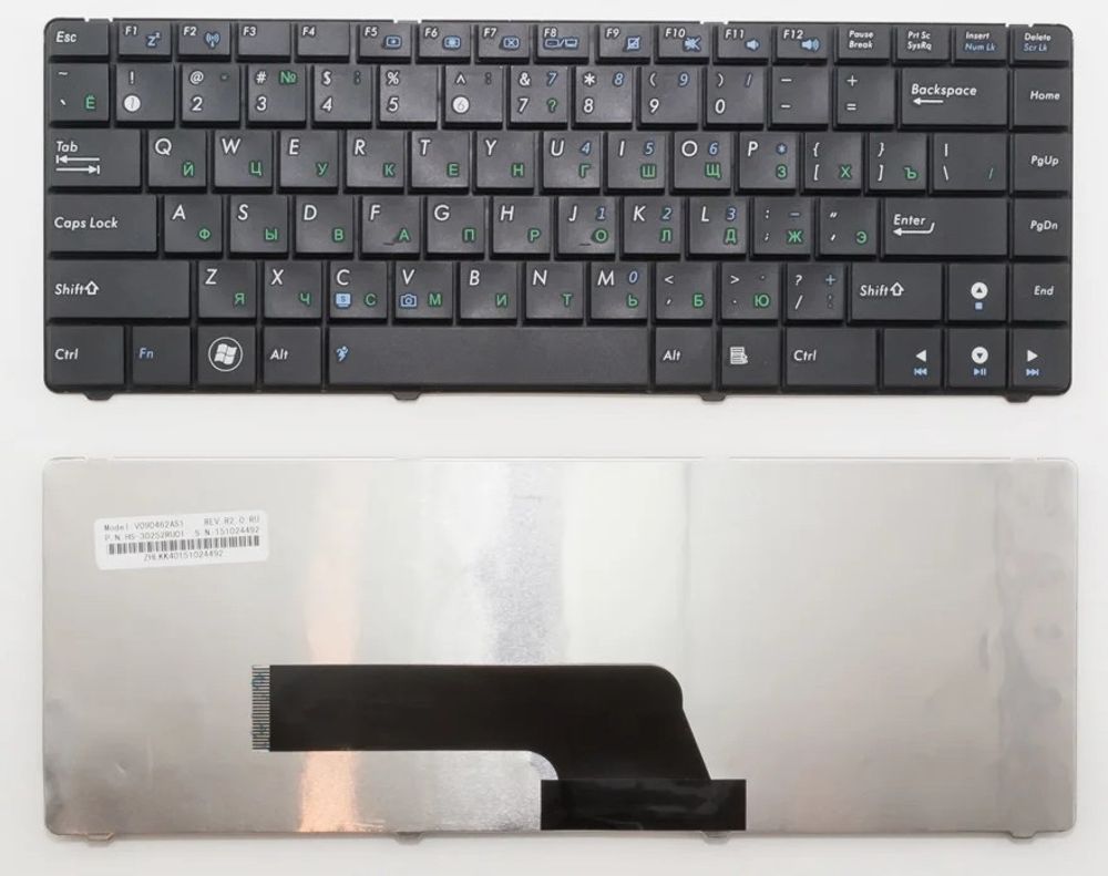 Клавиатура для ноутбука Asus K40 K40E K40IN K40IJ K40AB K40AN X8AC F82 P80 P81