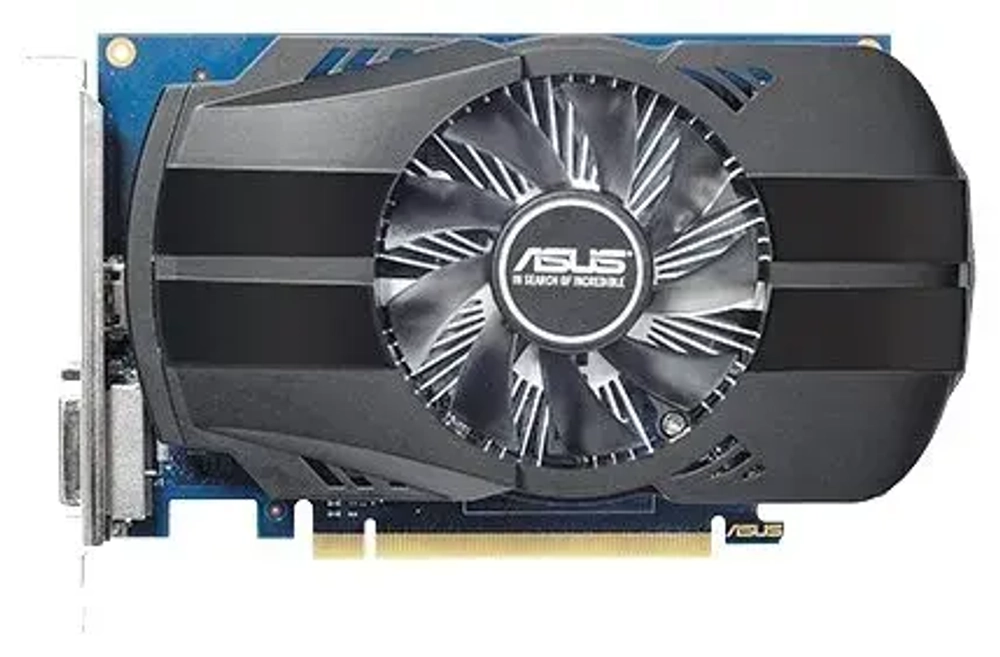Видеокарта ASUS GeForce GT1030 Phoenix Fan OC Edition 2GB 6004Mhz 64 bit 1920x1200 DVIx1 HDMIx1 DDR5 PH-GT1030-O2G