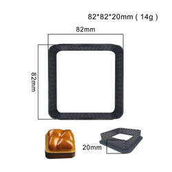 Форма перфорированная для выпечки (квадратная) термопластик 8,2x8,2x2 см