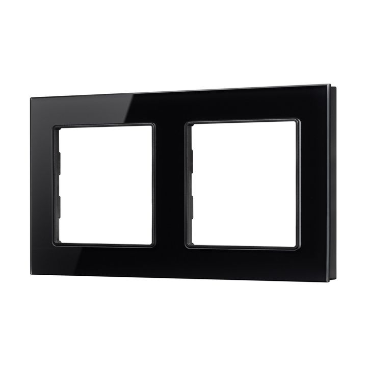 Рамка стеклянная FRM-GLARE-GS-2-BK Arlight 043797