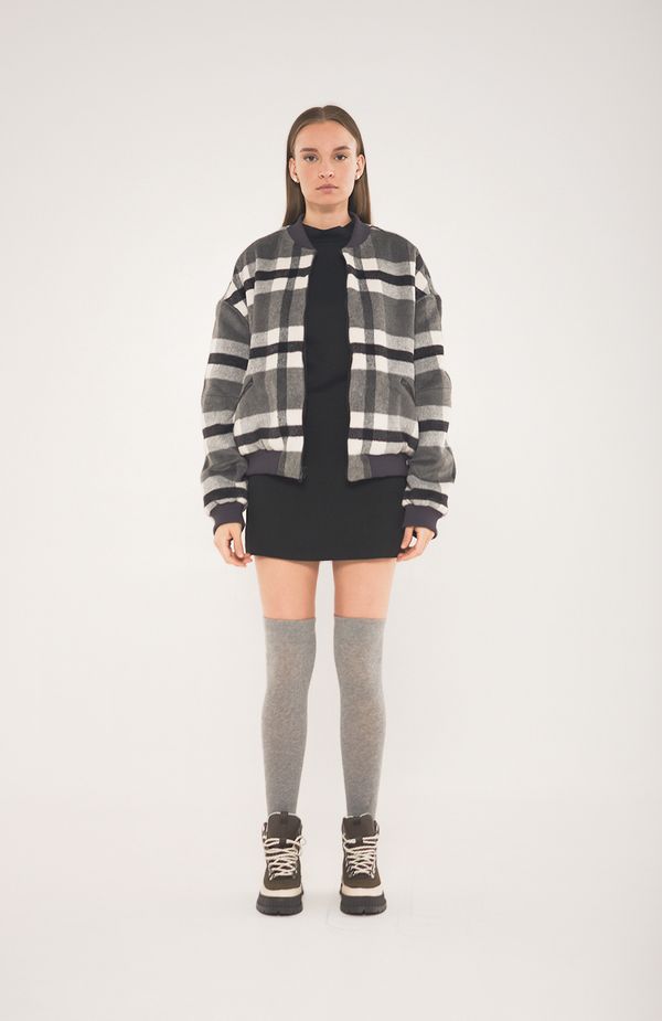 Бомбер двухсторонний AW020 Черный - фото 1