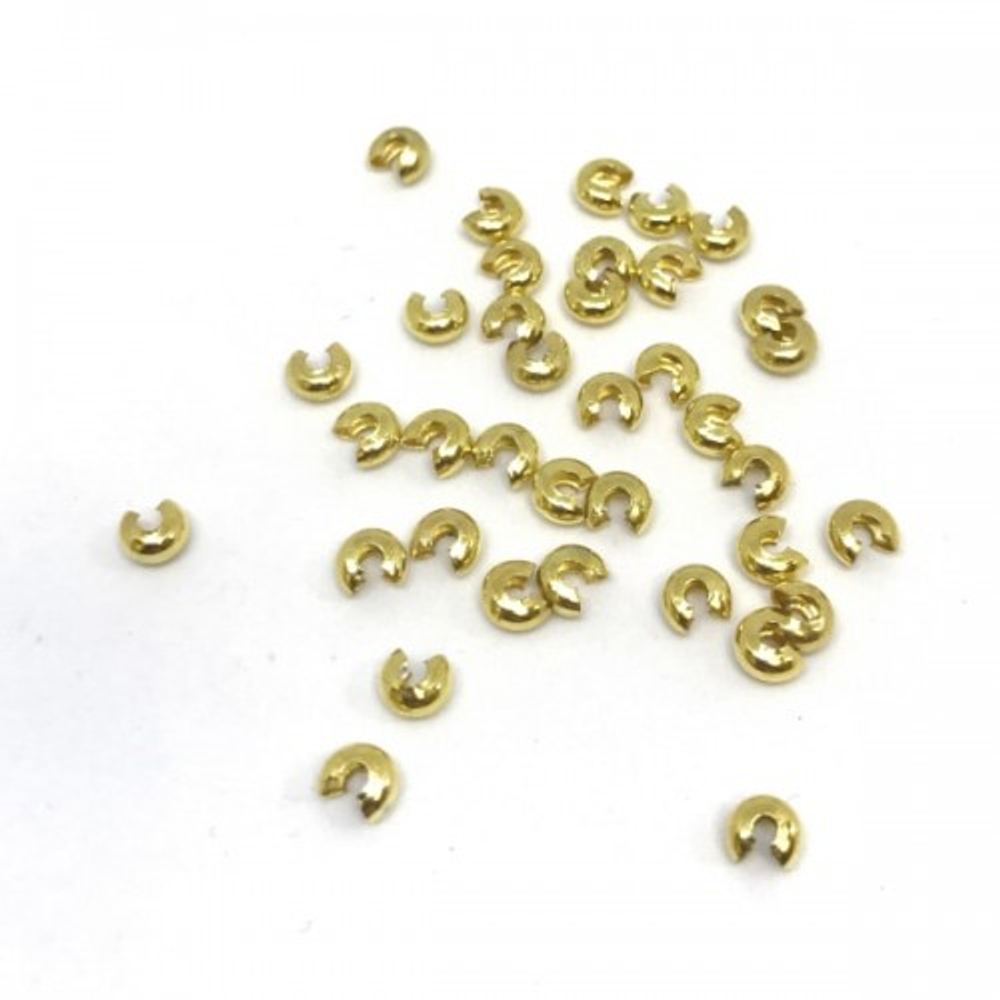 1928-з Маскировочная бусина 4-6мм, позолота