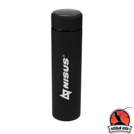 Термос 049-B 450ML с термодатчиком черный (N.TM-049-B) Nisus