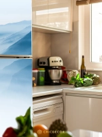 Наклейка на холодильник самоклеящаяся большая