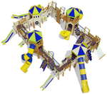 Игровой комплекс для детей 6-12 лет для уличной площадки