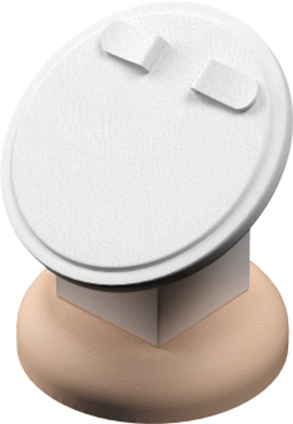 Подставка для серег/круглая/2 язычка/накладка/ножка/основание