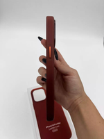 Кожаный чехол Leather Case iPhone 14 Pro Max, Umber Темно-Коричневый