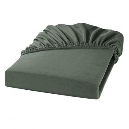 Простыня 180х200х45 Hamam Flying Leaves оливковая