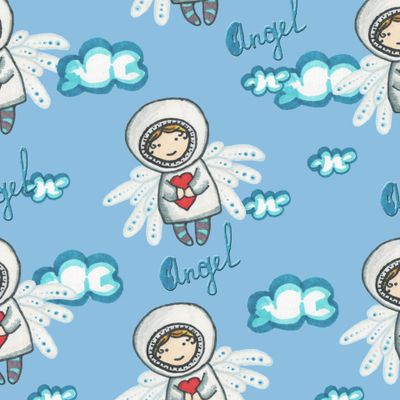 Ангел в облаках