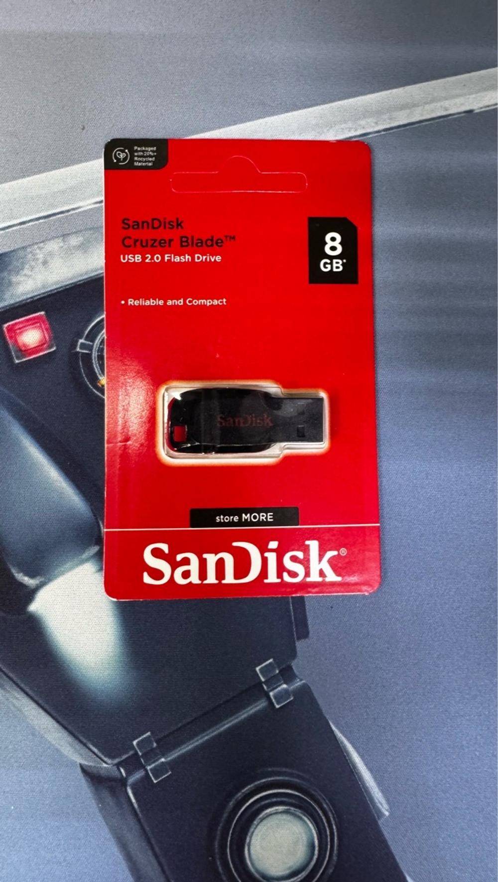 Флешка SanDisk Cruzer Blade 8GB черно-красная USB 2.0