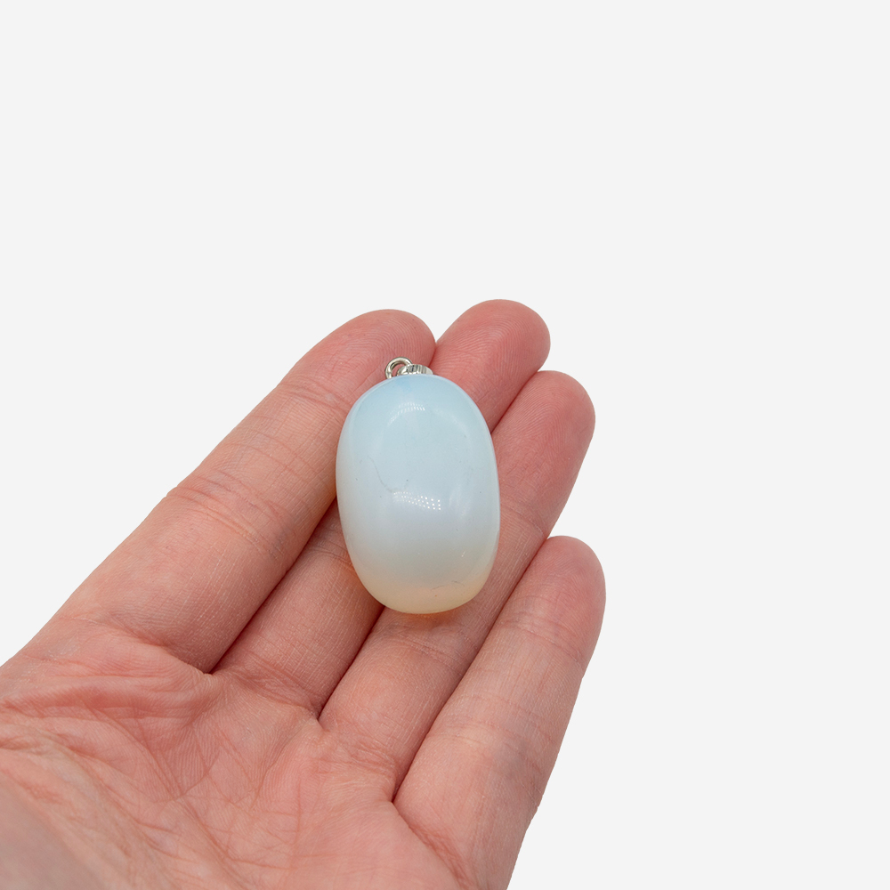 Крупный кулон из лунного камня (имитация), 34,5*20мм