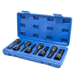 Набор головок-бит TORX ударных 1/2'', 8пр.(Т30,40,45,50,55,60,70,80),в кейсе RockForce##Rock FORCE RF-4088MPB