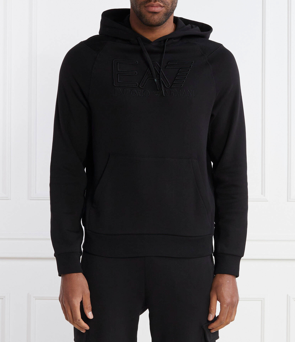 Худи EA7 - черный(3DUM08 PJTKZ)