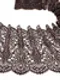 03-251 Кружево эластичное 22 см, кофе с молоком/черный