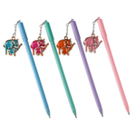 Ручка шариковая, Basir, синие чернила, серия "2 слона", с брелоком, 40 шт