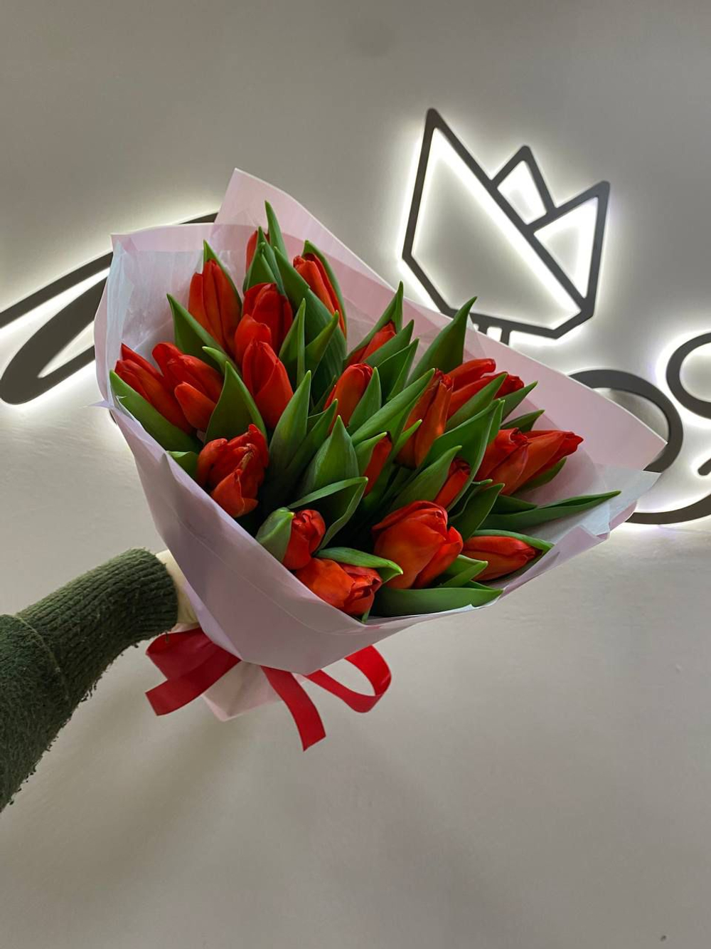 Букет 15 тюльпанов Б-431