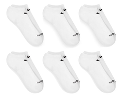 Теннисные носки Nike Everyday Plus Cushioned Training No-Show Socks 6P - белый