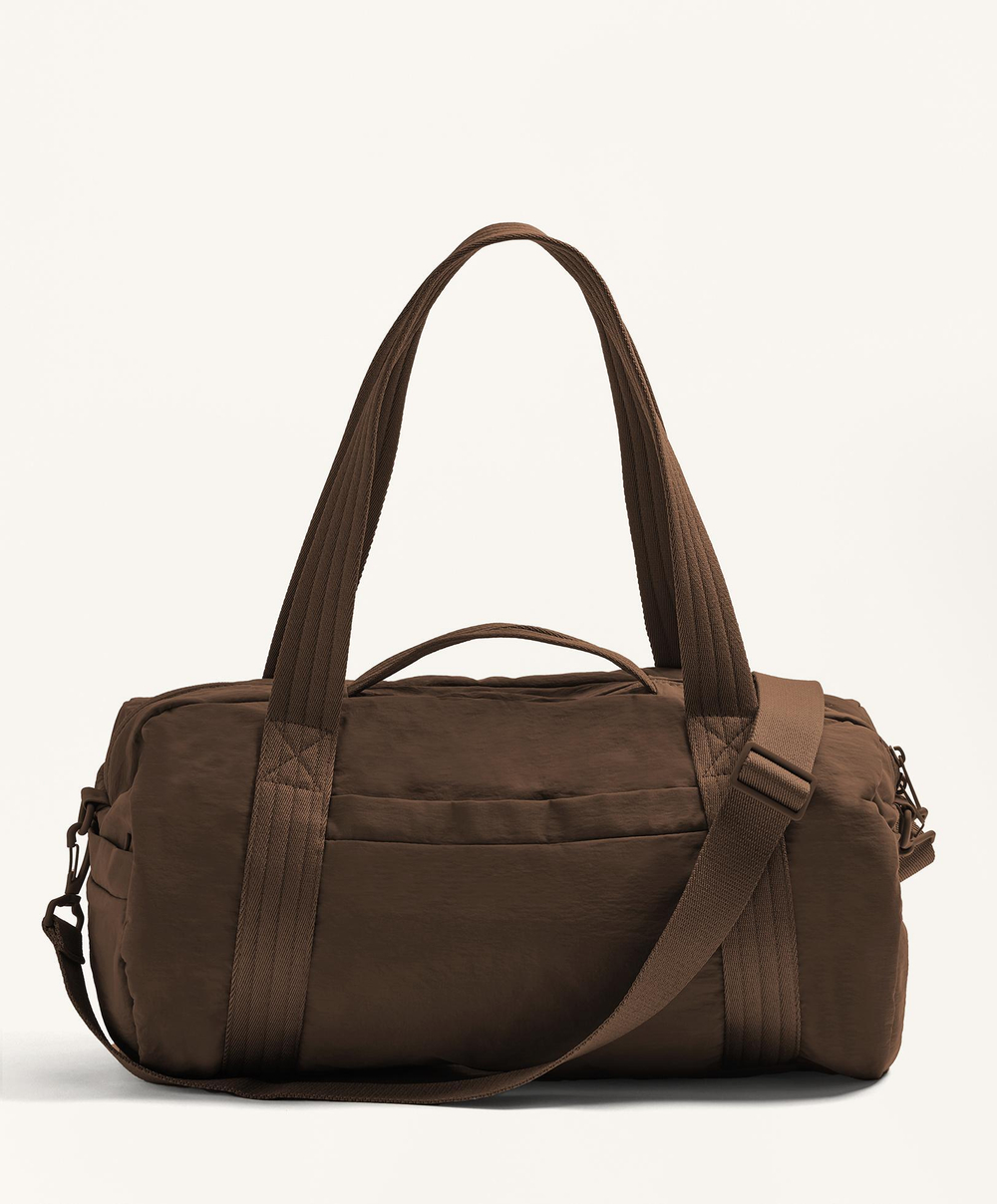 Oysho Спортивная сумка в стиле боулинга, коричневый