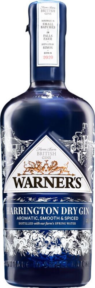 Джин Warner&#39;s Harrington Dry Gin, 0,7 л